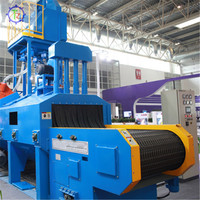 Máquina de limpieza y pintura en aerosol abrasiva tipo transportador de rodillos para acero estructural de haz H