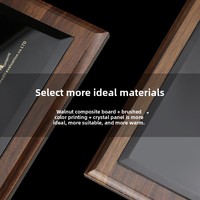 Médailles et Plaques d'Authentification Personnalisées en Bois et Cristal avec Gravure de Lettres pour Cadeaux Promotionnels d'Entreprise, Logo Personnalisé