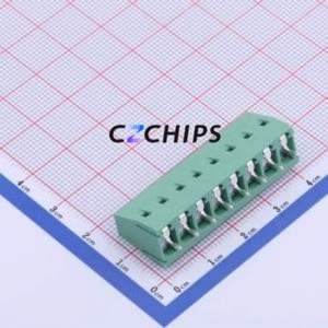 JL128-50008G01 Screw Terminal Block Through hole Component (THT),P=5mm Connector 1x8P 5mm Green Through Hole - Product Image 2