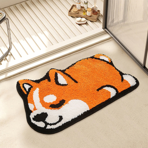 Tappeto da <span class=keywords><strong>Bagno</strong></span> Morbido e Soffice, Tappeto Antiscivolo per Interni, Tappeto a Forma di Zucca Regalo di Halloween - Product Image 3