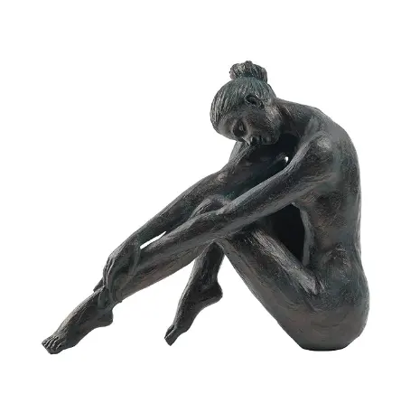 Resin yoga dancer female home decor sculpture