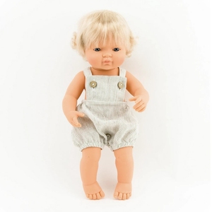 Combinaison en lin pour poupée <span class=keywords><strong>Minikane</strong></span> de 34 cm, Sweety Baby Girls Gift Dolls Romper, combinaison pour poupée - Product Image 5