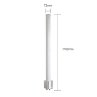 Antena WiFi Omnidireccional para Exteriores de 2400-2500MHz, 12dBi, MIMO, 2xN Hembra, Alta Ganancia, para Punto de Acceso