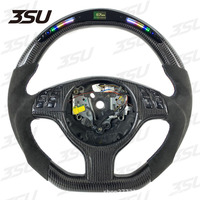 Volant en cuir et fibre de carbone OLIVER LED pour E46/E36 M3 E53 330CI/325I