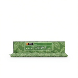 Cojín para Banco de Jardín Autecboy con Diseño de Hojas Verdes, 100% Poliéster, Resistente al Agua, Rectangular, Acolchado, para Todas las Estaciones - Product Image 1