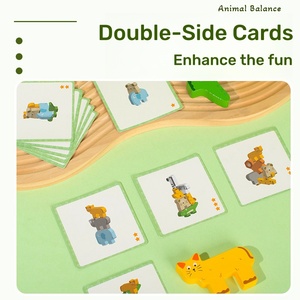 Tiktok Hot Bán phục sinh động vật bằng gỗ Xếp Chồng Đồ chơi trẻ em Montessori giáo dục cân bằng câu đố trò chơi khối xây dựng đồ chơi trẻ em - Product Image 3