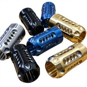 Manguito hueco de aluminio 6061 anodizado multicolor personalizado OEM, torneado y fresado CNC para piezas de cilindro mecanizadas - Product Image 4