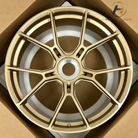 Jantes forgées sur mesure de qualité supérieure 18 19 20 21 pouces 5x112 5x114.3, finition or brillant, en alliage, pour Porsche 911 992.1 Turbo S 2024