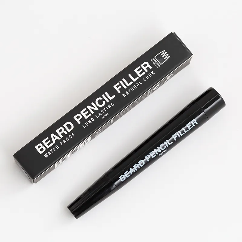 Crayon de remplissage de barbe naturelle de vente chaude remplissant le stylo de rehausseur complet de barbe durable pour l'homme
