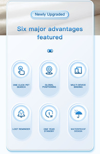 Collier GPS étanche pour chiens et chats, dispositif de suivi intelligent anti-perte avec un design élégant en forme de nœud papillon, compatible - Product Image 3