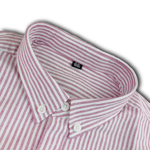 Custom uomini alla moda button down manica lunga verticale rosso bianco <span class=keywords><strong>a</strong></span> strisce <span class=keywords><strong>camicia</strong></span> casual - Product Image 3