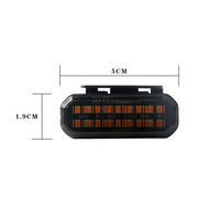 Luz LED de 12V para Parrilla de Coche, Amarilla, Pequeña, para Vehículos Todoterreno, Camionetas, Modificación, Gran Venta