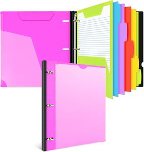 Tùy chỉnh có thể thay thế Refill A5 xoắn ốc Binder máy tính xách tay với túi nhựa, Divider & lót giấy trường văn phòng nguồn cung cấp. - Product Image 2