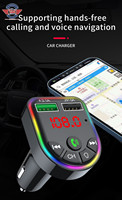 Reproductor Mp3 inalámbrico de alta calidad para coche, Radio USB con diente azul, tipo avanzado, descarga de música, F5High