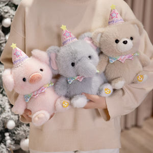 Venta al por mayor perro <span class=keywords><strong>feliz</strong></span> nueva caricatura lindo cachorro muñeca para niños regalos de <span class=keywords><strong>cumpleaños</strong></span> juguete personalizado cantar peluche cerdo Animal juguete - Product Image 5