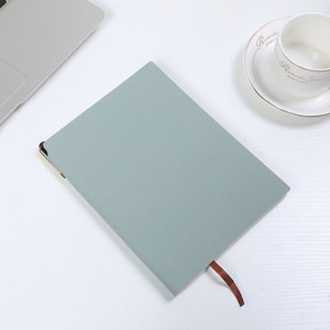 Carnet de notes professionnel A5 à couverture rigide avec logo personnalisé imprimé, porte-stylo en cuir PU souple, 100 feuilles - Product Image 5