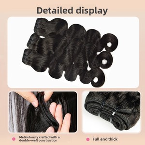 Parrucche e Chiusure <span class=keywords><strong>in</strong></span> Capelli Europei e Americani Double Drawn per Europa, America e Africa, 12-22 <span class=keywords><strong>Pollici</strong></span>, Completamente Intrecciate a Mano - Product Image 2