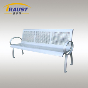 Banco de jardín moderno de acero y aluminio para patio exterior, escuelas, hoteles, banco especial Banco de jardín - Product Image 3