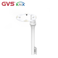 Station météo GVS KNX GPS Pro avec capteur de température, d'humidité et de pluie, compensation estivale, alarme de gel, fonction point de rosée