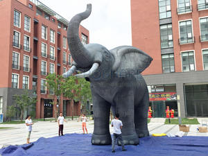 Индивидуальный новый дизайн гигантские надувные животные на заказ Надувные Слоны большие надувные животные модель - Product Image 6