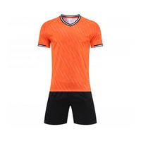Maillots de football personnalisés 25-26, ensemble de survêtements athlétiques à manches courtes pour hommes, 100 % coton, imprimés par transfert thermique
