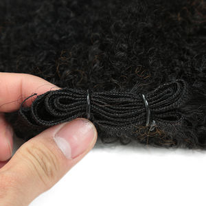 耐用机器双纬8英寸6件200克柔软非洲卷发蛋白纤维合成混合纤维用于非洲编织发 - Product Image 6