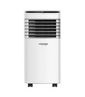 Climatiseur portable électrique en plastique à haute efficacité énergétique 7000 BTU à fréquence fixe pour maison, hôtel, camping-car, usage extérieur avec minuterie 24h et télécommande