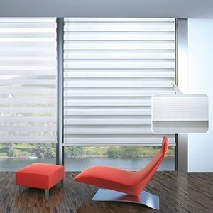 RunChen Dual Zebra Stores Tissu Horizontal Blackout Shades Taille personnalisée pour le contrôle de la lumière de la fenêtre de la maison pour la transparence et la confidentialité - Product Image 3