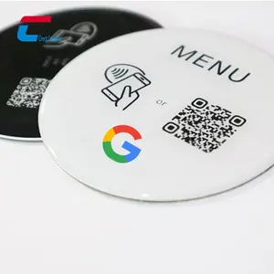 Custom Printing plaque google nfc card programmable QR Code business nfc avis google review card nfc google instagram card