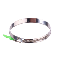Collier de serrage en acier de type allemand avec poignée papillon réglable, pince à tuyau en métal avec vis à molette