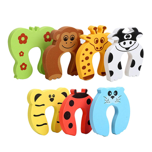 Blocco <span class=keywords><strong>di</strong></span> Sicurezza per Bambini, Protezione Anti-Pizzicamento per Porte, Fermaporta a Forma <span class=keywords><strong>di</strong></span> Animale Cartoon in Morbida Schiuma EVA, Protezione per Dita dei Bambini - Product Image 1