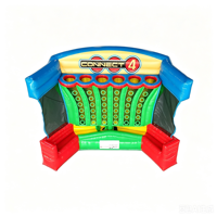 Juego de Baloncesto Inflable FAN BOUNCE Cuatro en Raya con Material de PVC Ecológico
