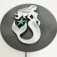 Enseigne de magasin pour les affaires, affichage publicitaire, affichage extérieur en acrylique Led avec éclairage frontal et rétro-éclairé