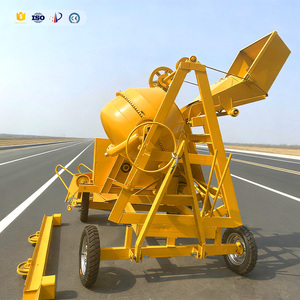 Hormigonera de 350L con descarga manual, motor diésel de 6HP, portátil para construcción - Product Image 4