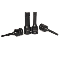 1/2 "Drive Torx Bits Driver Impact Sockets Chrome-Molybdenum Steel, Extended Length Impact Torx Socket Set