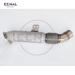 Ecnal pour BMW F22 F23 M240 3.0T 2013-2016, tuyau d'échappement haute performance en acier inoxydable avec bouclier thermique - Product Image 3