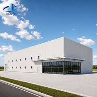 预制钢制仓库建筑 24x60x10.5 美国商业仓储项目