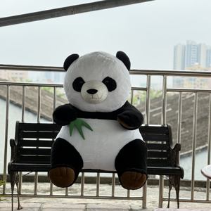 Atacado 36-Inch Oversized Branco Preto <span class=keywords><strong>Panda</strong></span> Boneca Bordado Bambu Abraçando Animal PP Algodão Enchimento Presente De Aniversário Da China - Product Image 5