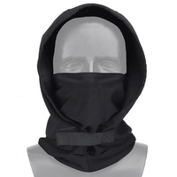 Masque facial pliable en polyester respirant et imperméable Black Night Tactical pour les sports de plein air toutes saisons