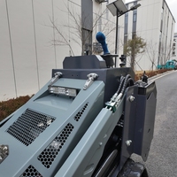 Mesin Konstruksi Mini Skid Steer Loader Compact Crawler Diesel Loader dengan Lampiran Hidrolik