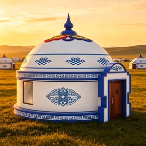 Yurt mongol moderne avec structure portable et Yurt mongol d'hiver pour la vie quotidienne en cour - Product Image 2