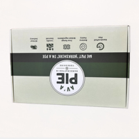 Grande boîte à dossiers d'emballage alimentaire personnalisée biodégradable recyclable en carton ondulé kraft offset imprimé sérigraphie disparaissant
