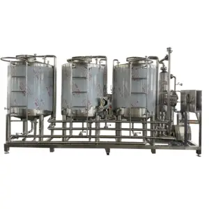 Sistem pembersih Cip 500l-10000L untuk industri produksi susu dan susu