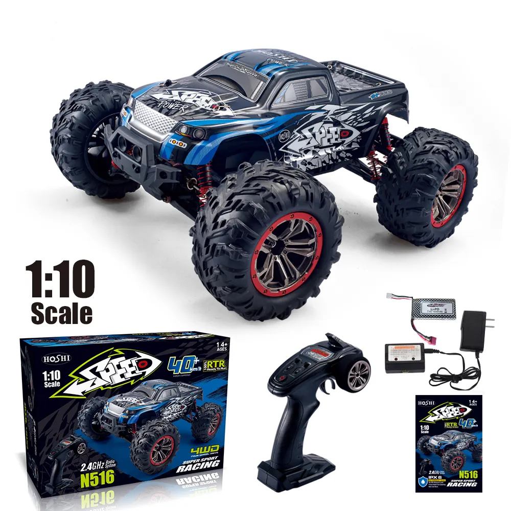 Racing Radio Control New RC Toy N516 46km/h High Speed RC Car Scale 1:10 2.4G Radio Control RC Truck Christmas Gift For Kids Racing Toy VS 9145 Truck