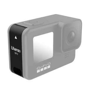 Ulanzi Caméra d'action G9-3 Couvercle de <span class=keywords><strong>batterie</strong></span> Couvercle en plastique Porte de <span class=keywords><strong>batterie</strong></span> amovible Adaptateur de port de charge de type C pour <span class=keywords><strong>Go</strong></span> <span class=keywords><strong>Pro</strong></span> <span class=keywords><strong>Hero</strong></span> 9 - Product Image 1