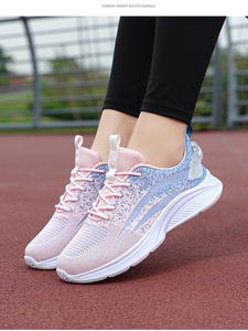 Baskets tendance pour femmes avec empeigne en maille respirante – Idéales printemps-été – Chaussures épaisses de haute qualité en gros - Product Image 6