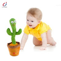 Jouet en peluche parlant Cactus Dansant Chengji avec finition super douce lavée, répète les chansons et parle