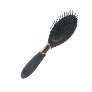 Özel etiket saç fırçası saç düzleştirici fırçalar için düz kıvırcık anti-karışıklığı derisi masaj kuaför tarak berber aracı - Product Image 4