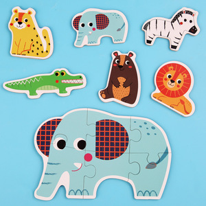 Nhà Máy Bán Buôn Giao Thông Động Vật 6 Trong 1 Kích Thước Lớn Bằng Gỗ Học Tập Phù Hợp Với Câu Đố Cho Trẻ Em - Product Image 3