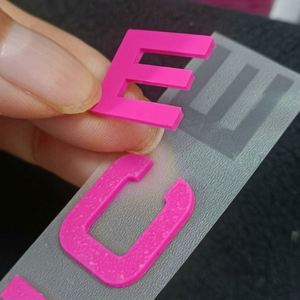 Étiquette 3D en silicone pour vêtements streetwear, logo argenté estampé à chaud, patch en relief thermocollant, résistant à la lavage, transfrontalier - Product Image 2